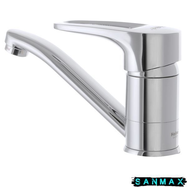 Змішувач для умивальника на шпильці Haiba Opus 004 (15 см) Хром (HB0330) HB0330 фото