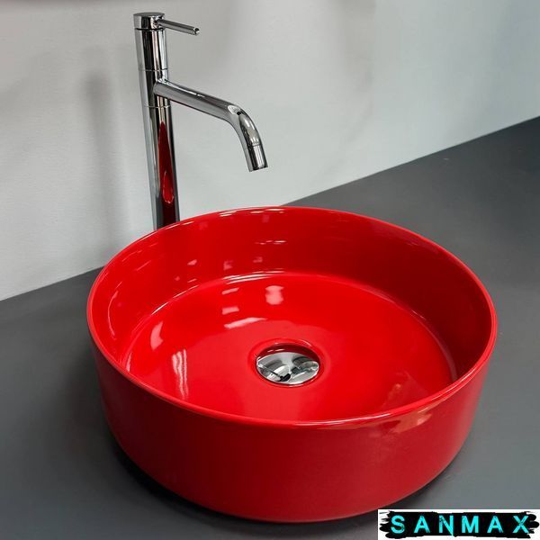 Умивальник Vbi PRATO RED GLOSSY накладний VBI-011416 фото