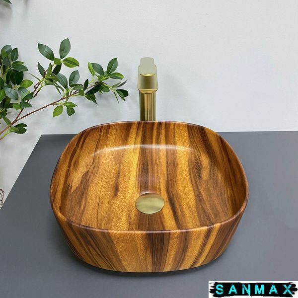 Умивальник накладний Vbi Arezzo Коричневий Матовий VBI-013205 фото