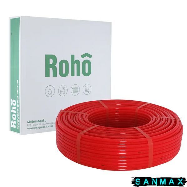 Труба для теплої підлоги з кисневим бар'єром Roho PEX-A EVOH (RED) 16x2.0 R015-1620 (500 м) (RO0031) RO0031 фото