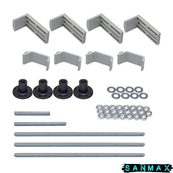 Бокс душовий без гідромасажу Mixxus Strong SB01-90x90x215-FB Satin з високим піддоном (MI6884) MI6884 фото