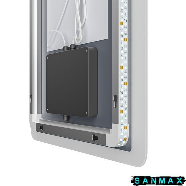 Дзеркало Mixxus Premium Olivary MR19-80x60-Reverse (Led Touch, Anti-fog, димер (3-6,5kK)) (MP6628) MP6628 фото