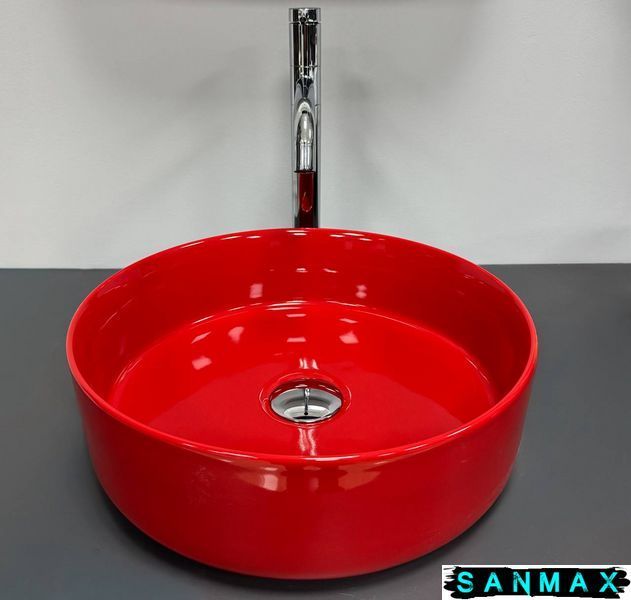 Умивальник Vbi PRATO RED GLOSSY накладний VBI-011416 фото