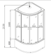 Бокс душовий без гідромасажу Mixxus Strong SB01-90x90x215-FB Satin з високим піддоном (MI6884) MI6884 фото 2