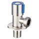 Кран приладовий Mixxus Val-03-1/2x3/4 Нерж Синій (MI6533) MI6533 фото 2