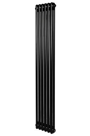 Вертикальний дизайнерський радіатор опалення Arttidesing Bari II 6/1800/290/50 чорний матовий BR.II.6.180.29.5.B фото