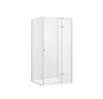 Кабіна квадратна Besco Pixa 90x90x195 права: скло прозоре, профіль хром PKP-90-195-C фото