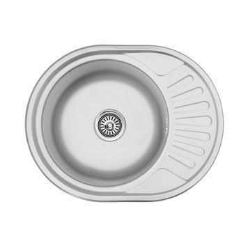 Кухонна мийка Kroner KRP Satin - 5745 (0.8 мм) CV022775 фото