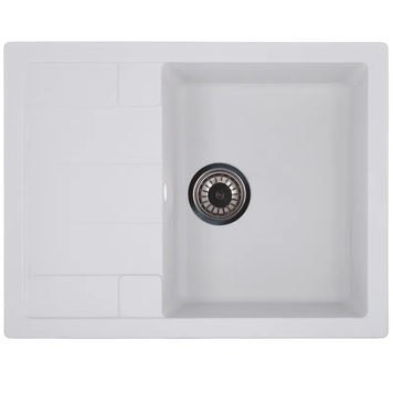Мийка кухонна Zerix ZS-6550S-01 Біла (ZX4539) ZX4539 фото