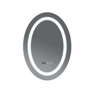 Дзеркало Mixxus Plain MV02-50x70 (годинник+температура, Led-підсвічування, антизапотівання) (MI6010) MI6010 фото