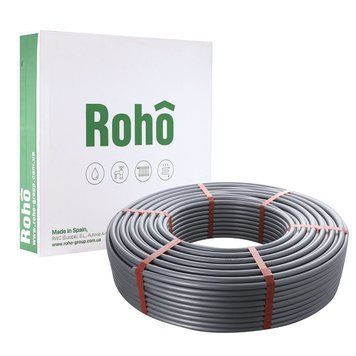 Труба для теплої підлоги з кисневим бар'єром Roho PERT EVOH (SILVER) Type-II 16x2.0 R052-1620 (200 м) (RO0032) RO0032 фото