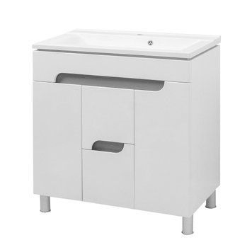Корнелія Тумба нап з ум.Комо 80 1ш 3дв сіра металік 4509 фото