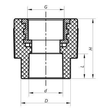 Муфта PPR ВР 25x3/4F Koer K0088.PRO 35/210 (KP0106) KP0106 фото
