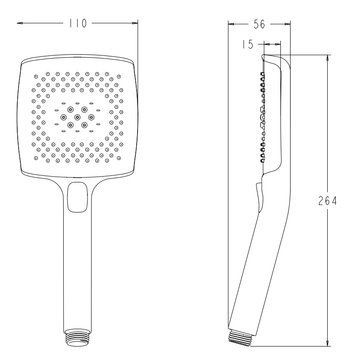 Лійка ручна для душу Koer KP-0409-01 (4 режими) Хром (KR5413) KR5413 фото