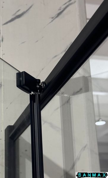 Душова кабіна без піддону Mixxus Premium Quadro SC01-90x90x195-TR Чорний прозоре скло 6мм (MI8292) MI8292 фото