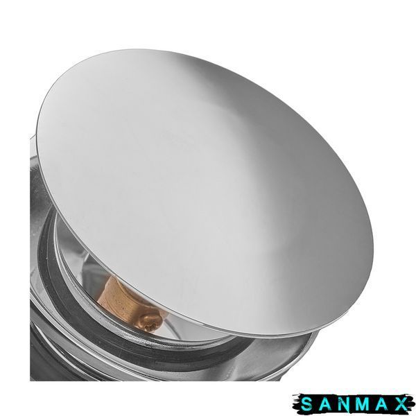Донний клапан для ванни Zerix BV-08 1 1/2 Хром (ZX6025) ZX6025 фото