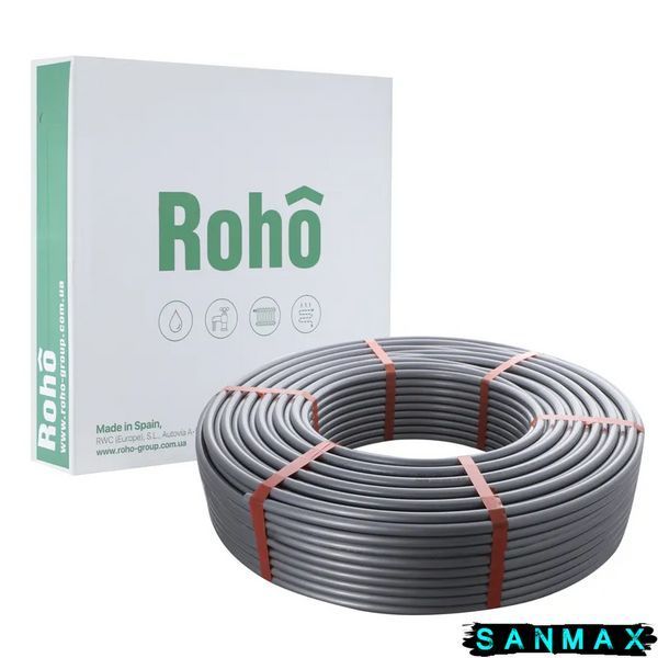Труба для теплої підлоги з кисневим бар'єром Roho PERT EVOH (SILVER) Type-II 16x2.0 R052-1620 (200 м) (RO0032) RO0032 фото