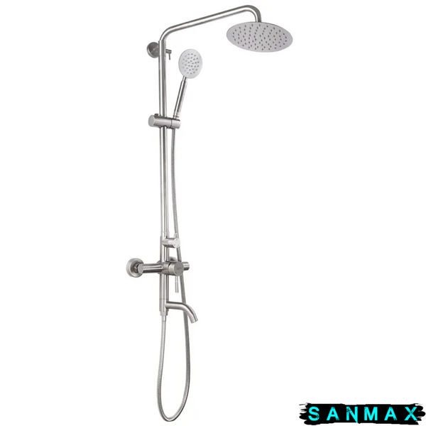Душова система зі змішувачем Zerix Sus-009-J Нерж (ZX3240) ZX3240 фото