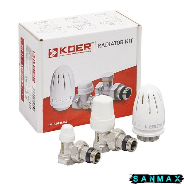 Комплект для підключення радіатора 1/2 кутовий Koer Set-11 (KR3175) KR3175 фото