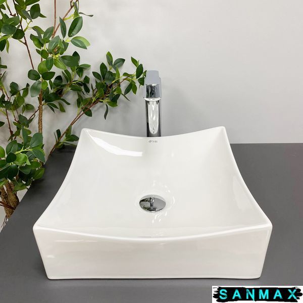Умивальник накладний Vbi Viareggio S Білий VBI-016200 фото