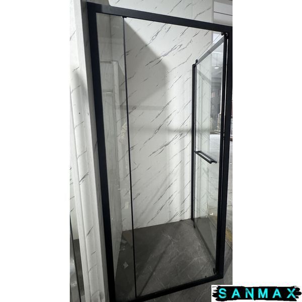 Душова кабіна без піддону Mixxus Premium Quadro SC01-90x90x195-TR Чорний прозоре скло 6мм (MI8292) MI8292 фото