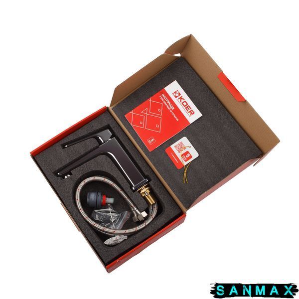 Змішувач для умивальника Koer KB-10031-01 Хром (KR5430) KR5430 фото