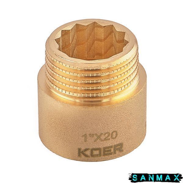 Подовжувач Koer KF.E10-20.WN - 1"-20мм без нікелю (KR5670) KR5670 фото