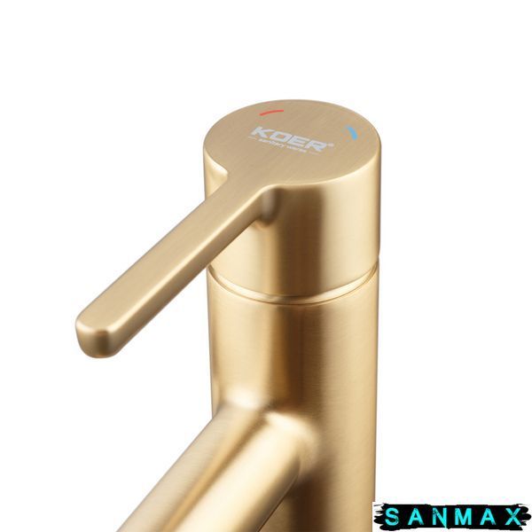 Змішувач для умивальника Koer KB-10029-12 Матове Золото (KR5501) KR5501 фото