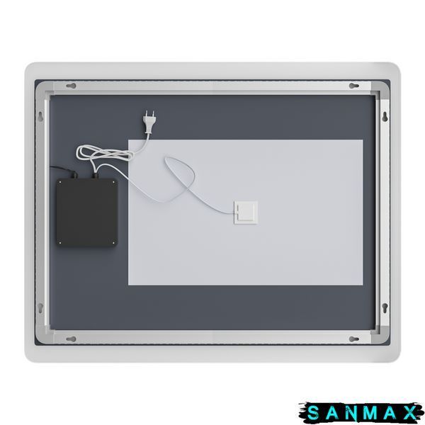 Дзеркало Mixxus Premium Olivary MR19-100x80-Reverse (Led Touch, Anti-fog, димер (3-6,5kK) (MP6629) MP6629 фото
