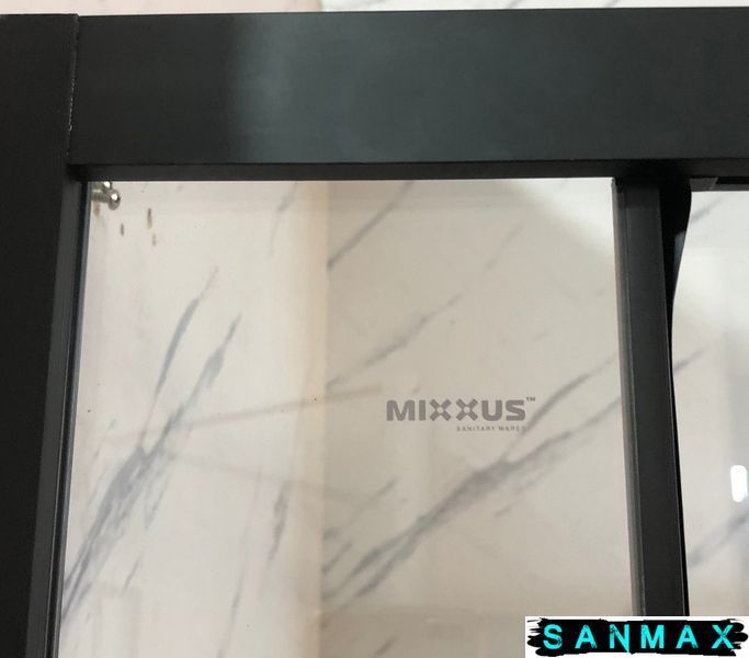Душова кабіна без піддону Mixxus Premium Quadro SC01-90x90x195-TR Чорний прозоре скло 6мм (MI8292) MI8292 фото