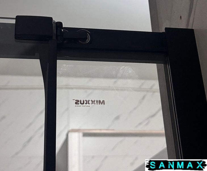Душова кабіна без піддону Mixxus Premium Quadro SC01-90x90x195-TR Чорний прозоре скло 6мм (MI8292) MI8292 фото