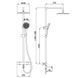 Душова система термостатична Koer KB-57029-01 3 функції Хром (KR5482) KR5482 фото 11