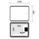Дзеркало Mixxus Premium Olivary MR19-100x80-Reverse (Led Touch, Anti-fog, димер (3-6,5kK) (MP6629) MP6629 фото 3