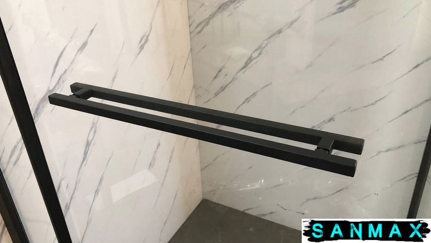 Душова кабіна без піддону Mixxus Premium Quadro SC01-90x90x195-TR Чорний прозоре скло 6мм (MI8292) MI8292 фото