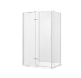 Кабіна прямокутна Besco Pixa 120x90x195 ліва, скло прозоре, профіль хром PPL-129-195C фото