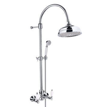 Душова система зі змішувачем Emmevi Deco ceramica Хром (СR12100281) CR12100281 фото