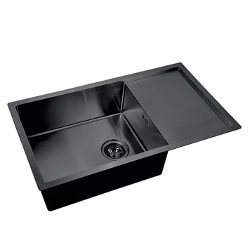 Кухонна інтегрована мийка Mixxus MX7844-200x1.2-PVD-Чорний (MX0561) MX0561 фото