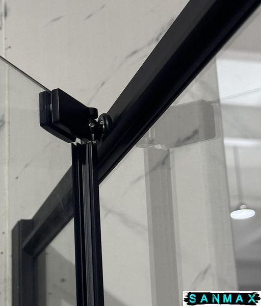 Душова кабіна без піддону Mixxus Premium Quadro SC01-120x80x195-TR Чорний прозоре скло 6мм (MI8293) MI8293 фото