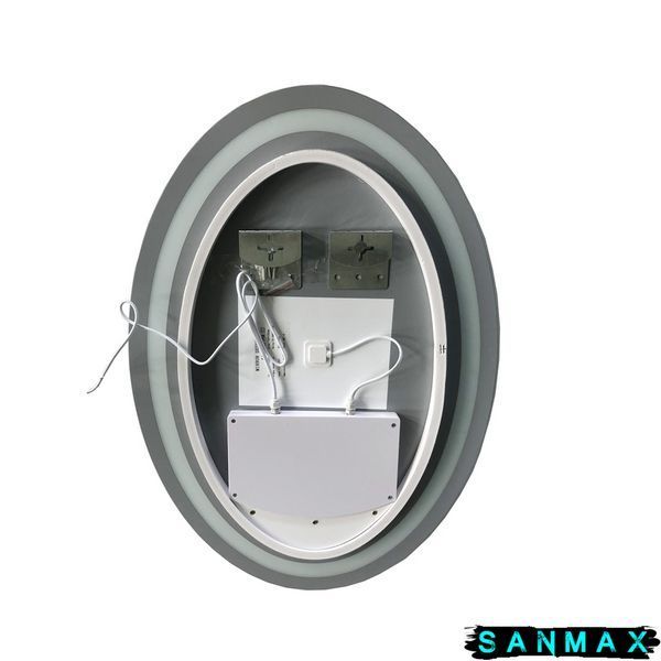 Дзеркало Zerix Fusion MV01-50x70 з LED Touch, Anti-fog, димером, регулятором яскравості (ZX6067) ZX6067 фото