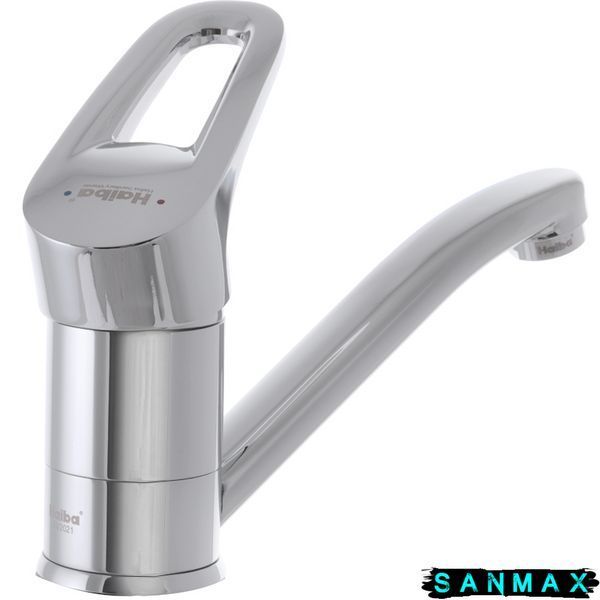 Змішувач для умивальника на гайці Haiba Opus 555 (15 см) (HB0336) HB0336 фото