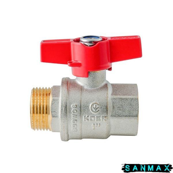 Кран кульовий 1 БГШ Вода Koer Extreme KE.218-25 Червоний метелик (KR5761) KR5761 фото