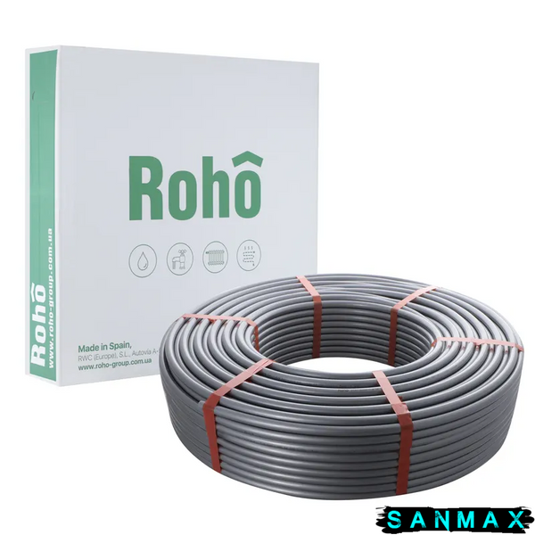 Труба для теплої підлоги з кисневим бар'єром Roho PERT EVOH (SILVER) Type-II 16x2.0 R055-1620 (500 м) (RO0033) RO0033 фото