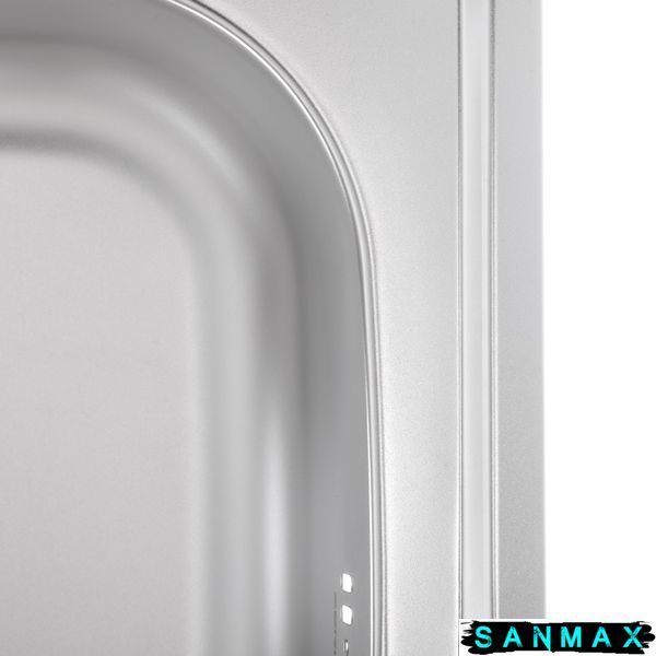 Кухонна мийка накладна Zerix Z5050-04-160E (Satin) (ZX1608) ZX1608 фото