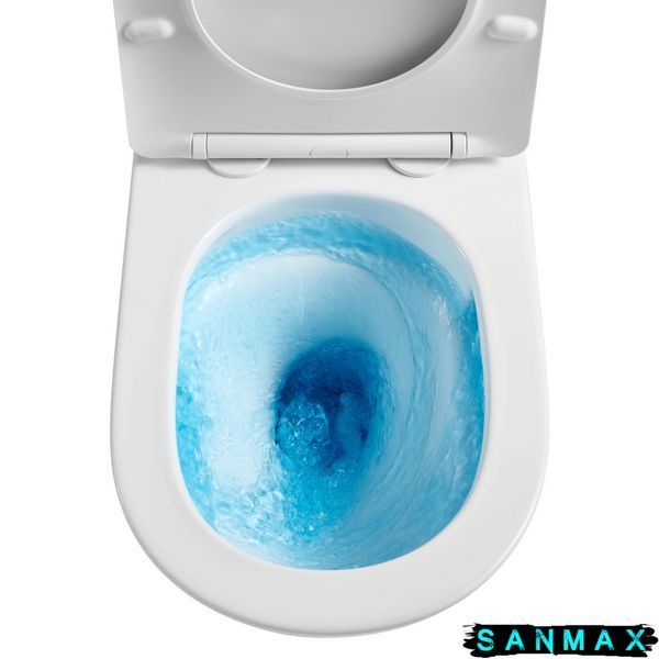 Унітаз підлоговий безбачковий Mixxus Premium Bevel-0701-T1 580х365х430mm, система змиву Tornado 1.0 (MP6597) MP6597 фото