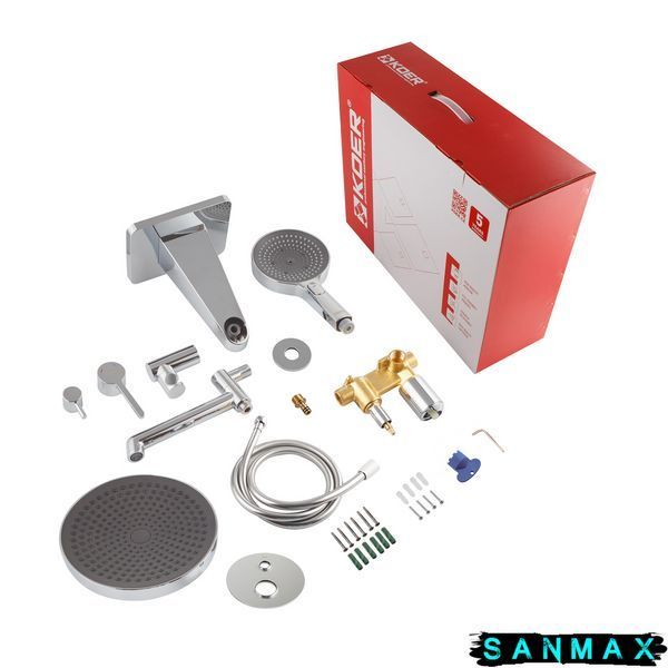 Вбудована душова система Koer KB-66029-01 3 функції Хром (KR5483) KR5483 фото