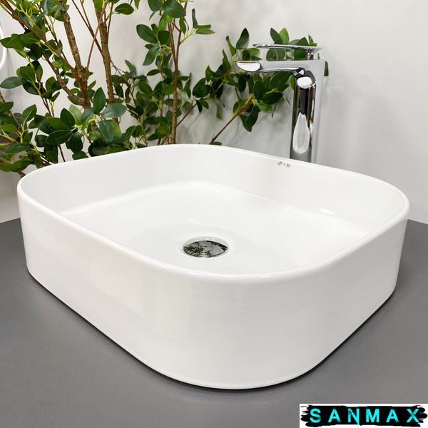 Умивальник накладний Vbi Lesina Білий VBI-015300 фото