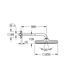 Верхній душ з настінним кронштейном Grohe Tempesta Cube (26687000) 26687000 фото 3