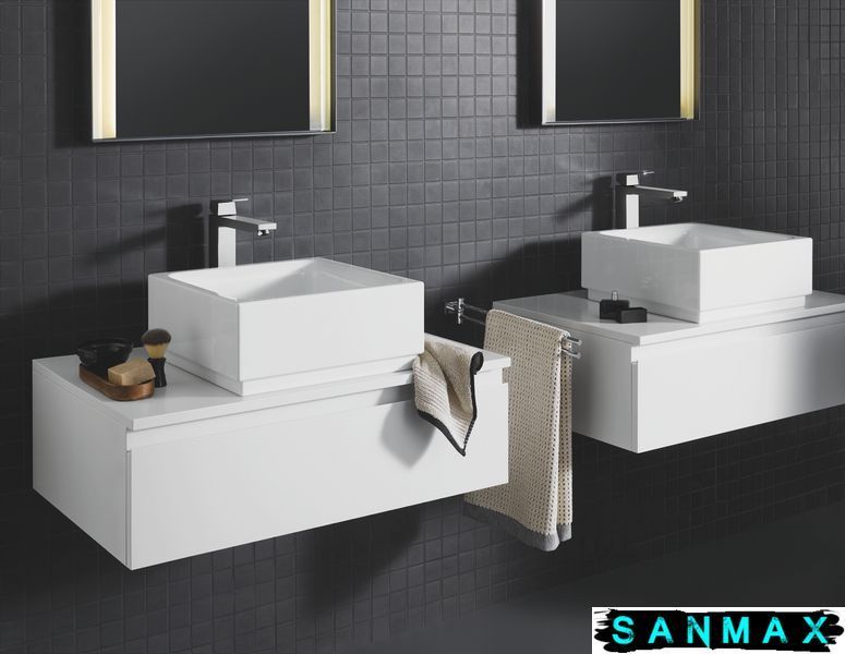 Змішувач на стільницю для умивальника XL-розміру Grohe Eurocube (23406000) 23406000 фото