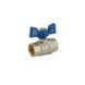 Кран кульовий 1/2 БГГ Вода Koer KR.217.B Синій метелик (KR2719) KR2719 фото 3