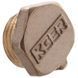 Заглушка латунна 1/2 зовнішня під пломбу Koer KF.P06M.WN (KR3023) KR3023 фото 3